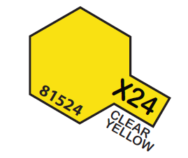 TAMIYA ENAMEL MINI X-24 CLEAR YELLOW 1/3 OZ