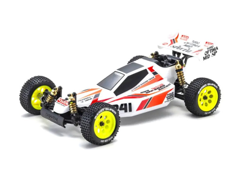 33 KYOSHO OPTIMA MID 4WDオフロードレーサー Kyosho Turbo Optima Mid Special 4WD Electric Off-Road Buggy Racer