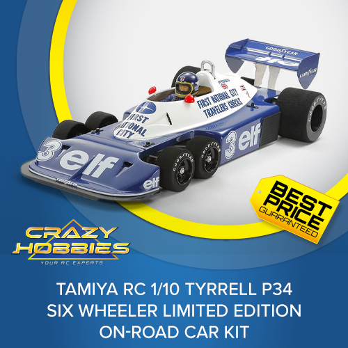 Tamiya RC 1/10 Tyrrell P34 Six Wheeler Limited Edition On-Road Car
