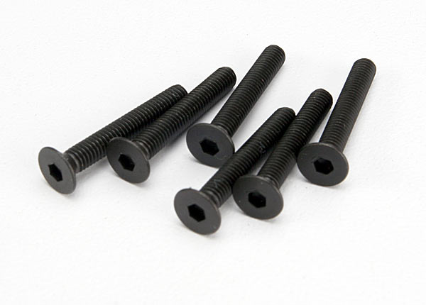 Traxxas Screws, 3x20mm countersunk machine