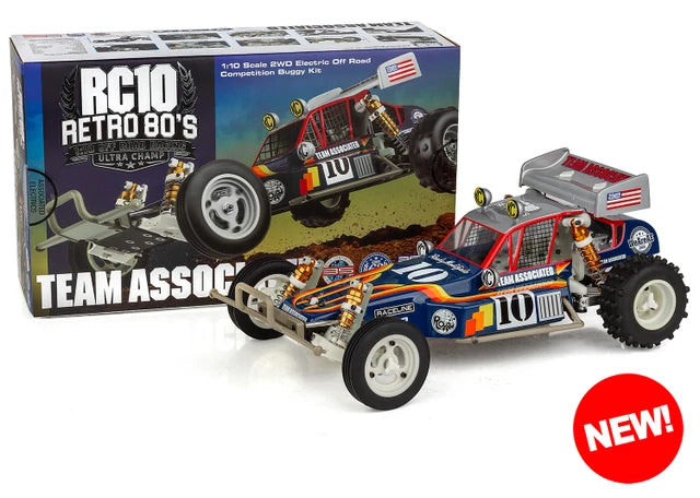 RC10 Classic RC Buggy Electric 2WD 1/10 Scale Kit - Retro '80s Ultra Champ