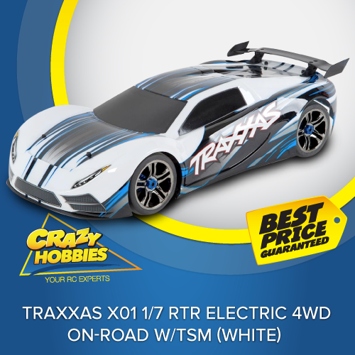 Traxxas X01 1/7 RTR Electric 4WD On-Road W/TSM (Black OR White) *SOLD OUT*