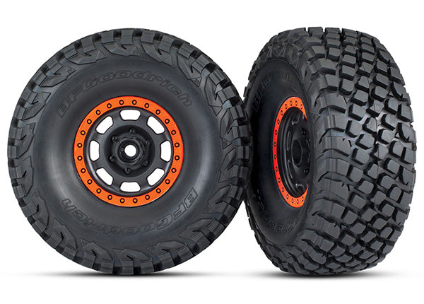 Traxxas Tires and wheels, assembled, glued (BFGoodrich® Baja KR3 tires)