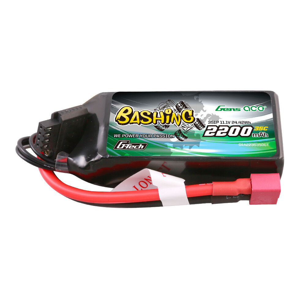 Gens Ace G-Tech Smart 3S LiPo Battery 35C (11.1V/2200mAh) w/T-Style Connector
