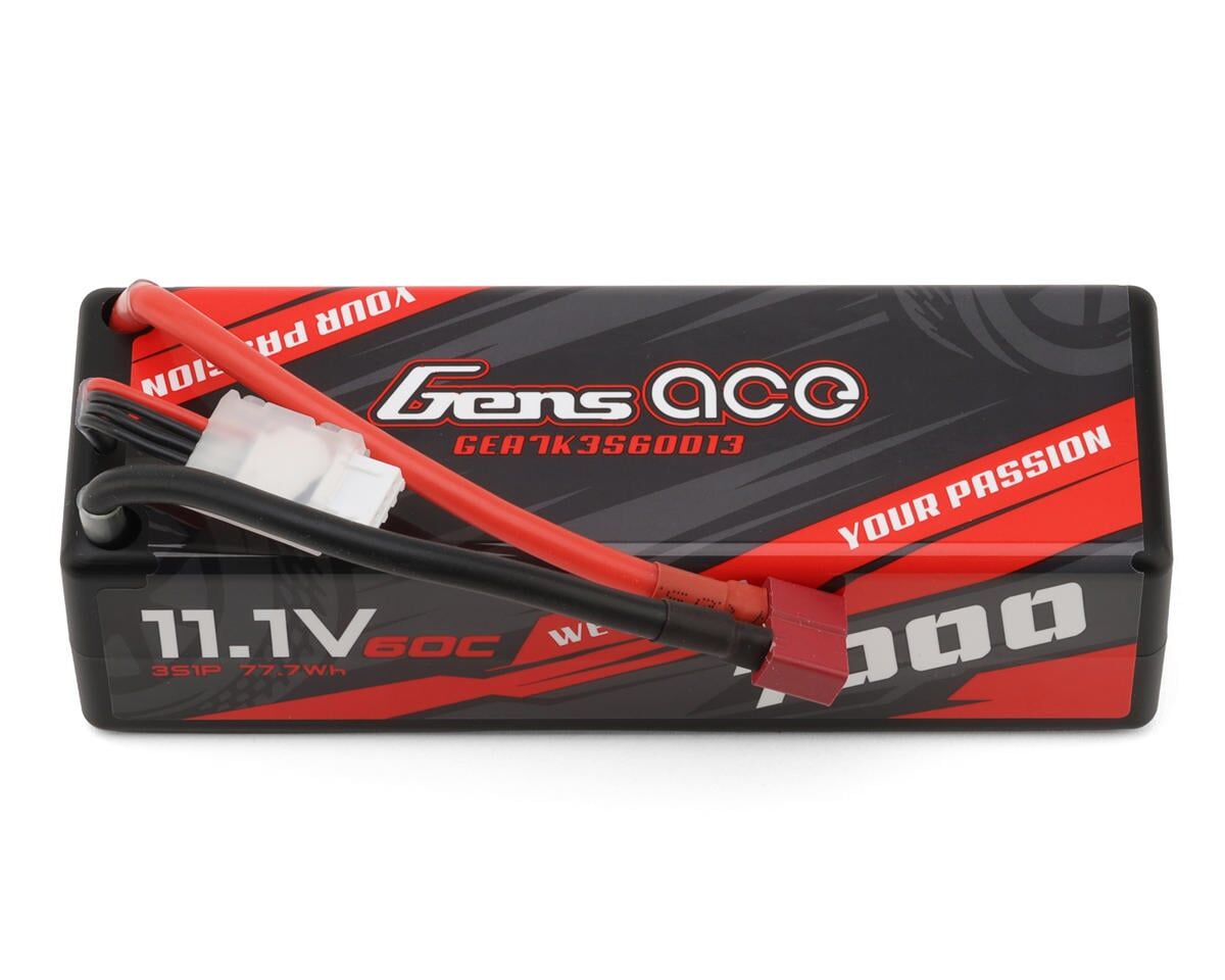 Gens ace 7000mAh 3S 60C 11.1V HardCase Lipo Battery Pack #13 with Deans Plug
