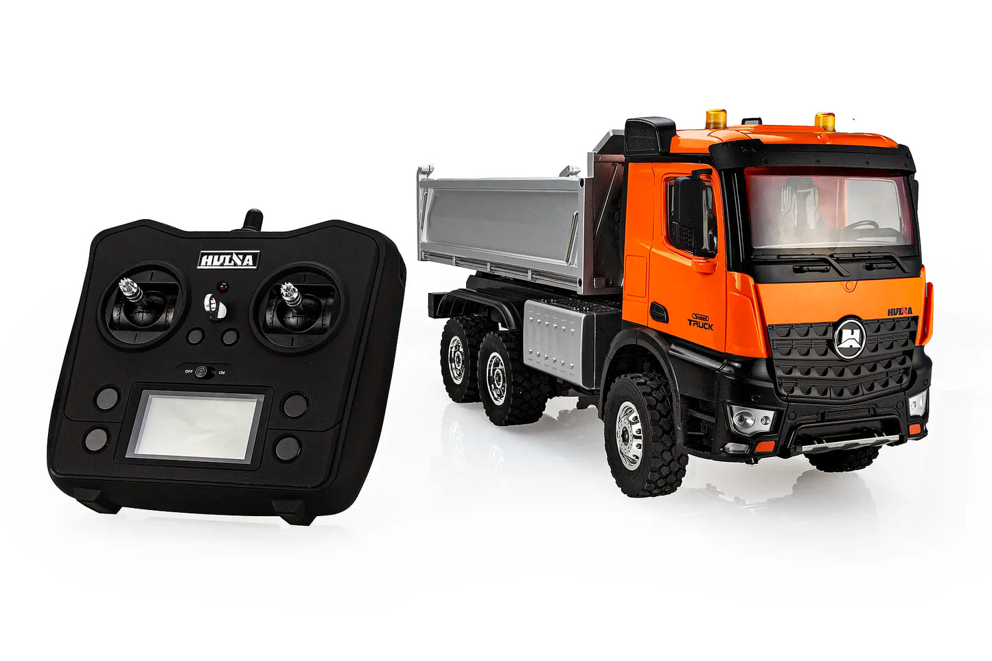 Huina 1598 RC Dump Truck Electric 4WD 1/14 Scale RTR - Orange