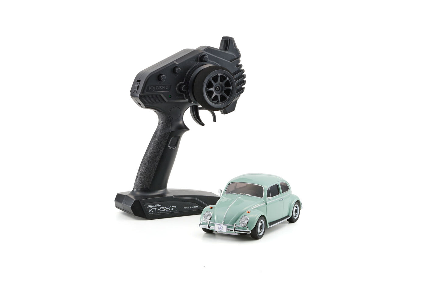 Kyosho Mini-Z Volkswagen 1300 Beetle 1966 Model Bahama Blue RWD MR-04 Readyset