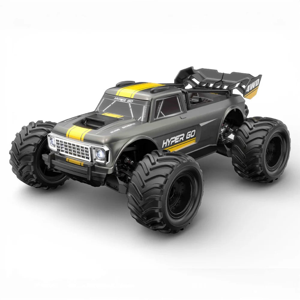 MJX RC HyperGo RC Monster Truck Electric Brushless 1/10 Scale RTR - Grey
