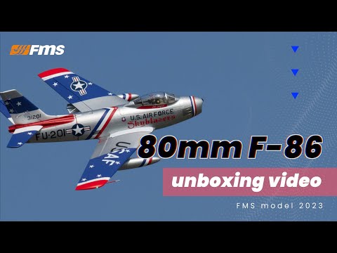 FMS RC F-86 Sabre Skyblazer EDF Jet 80mm PNP *IN STOCK*