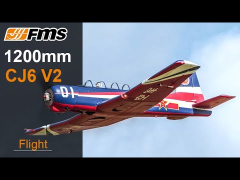 FMS RC CJ-6 1200mm PNP V2 with Reflex PLANE *IN STOCK*