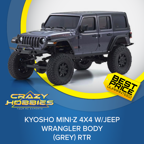 Kyosho Mini-Z 4X4 w/Jeep Wrangler Body (Grey) RTR *IN STOCK*