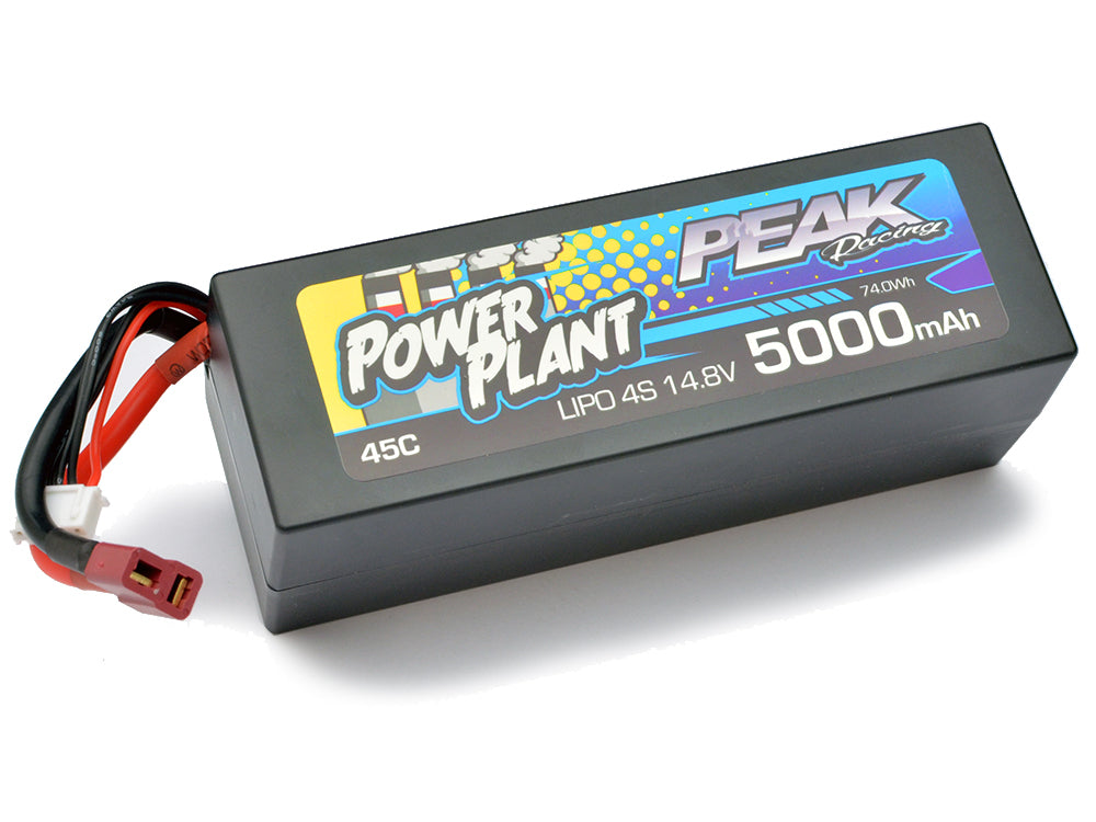Peak Racing 4S Lipo 5000MAH 14.8V 45C (Deans Plug)