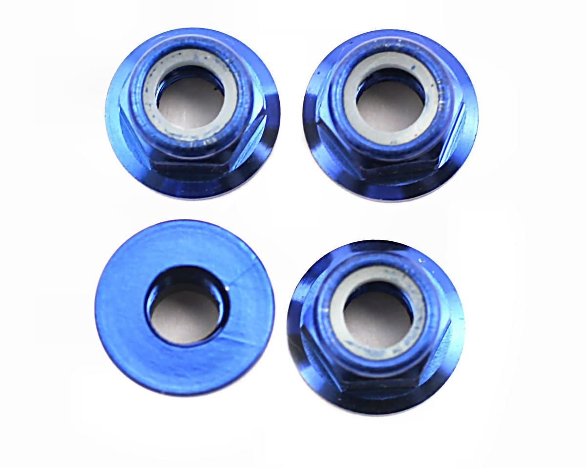 Traxxas Nuts, 5mm flanged nylon locking