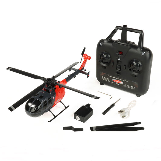 TWISTER BO105 Flybarless Helicopter with Stabilisation (Grey/Red) *IN STOCK*