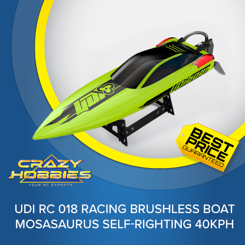 UDI RC 018 Racing Brushless Boat Mosasaurus Self-Righting 40Kph *IN STOCK*