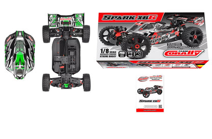 Team Corally SPARK XB6 Buggy Roller Green (No Electronics) *IN STOCK*