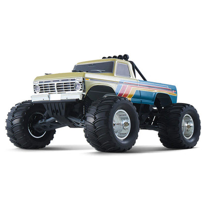 FMS Ford F-100 RS RC Monster Truck Electric Brushless 2WD RTR - Beige/Blue