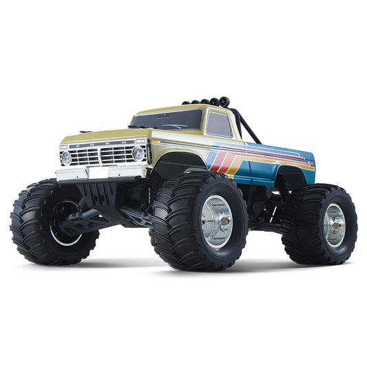 FMS Ford F-100 RS RC Monster Truck Electric Brushless 2WD RTR - Beige/Blue