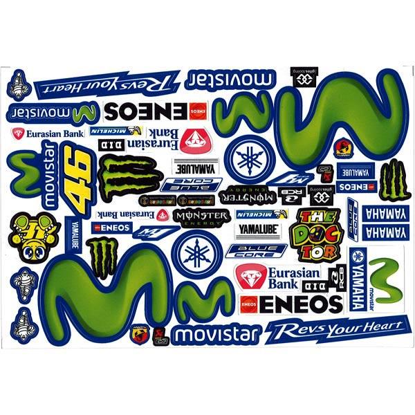 Bodyworx 1/8 Stickers Rossi 46