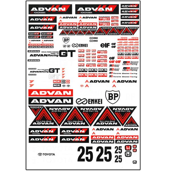 Bodyworx 1/10 Stickers Advan