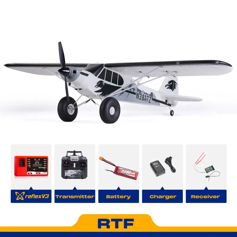 FMS RC PA-18 Super Cub 1.3M with Reflex V2 PLANE RTF MODE 1 *IN STOCK*