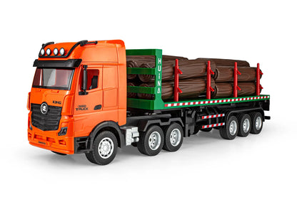 HuiNa RC 1313 RC Semi Truck Electric 4WD 1/18 Scale RTR - Orange/Green