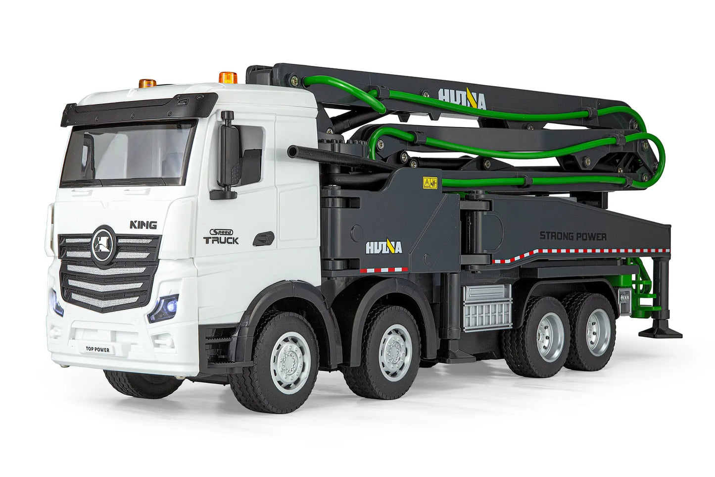 HuiNa RC 1381 RC Concrete Pump Truck Electric 4WD 1/18 Scale RTR - Grey