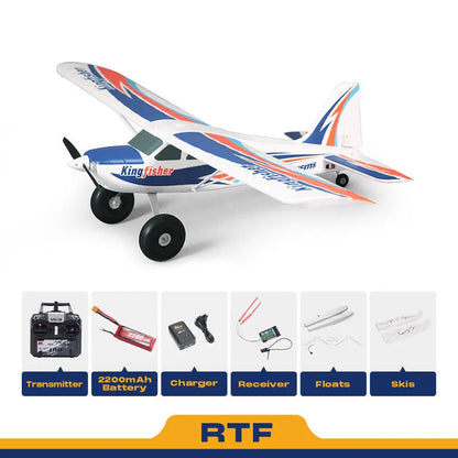 FMS 1400mm Kingfisher with Reflex V3, Wheels, Floats, Skis, Flaps, Mode 2 RTF