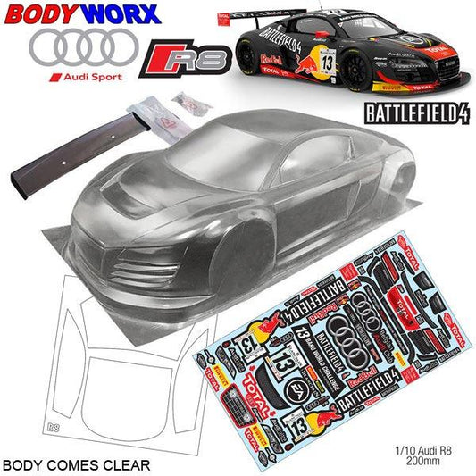 Bodyworx 1/10 Audi R8 (200MM) On-Road Car Body