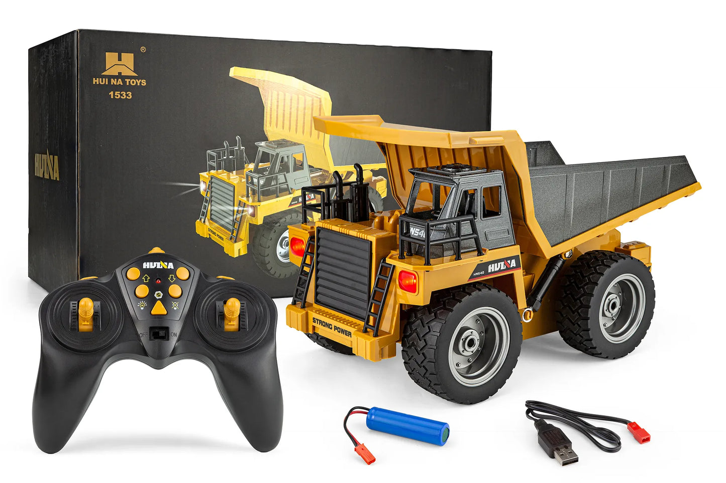 HuiNa RC 1533 Dump Truck RC Truck Electric 4WD 1/18 Scale RTR