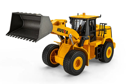 HuiNa RC 1552 RC Front Loader Electric 2WD 1/16 Scale RTR - Yellow