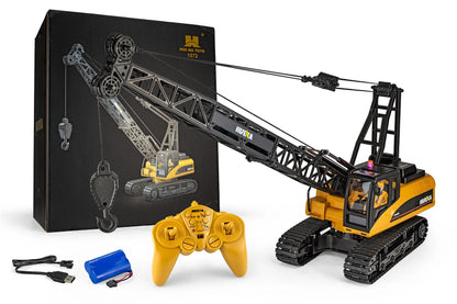 HuiNa RC 1572 Crane Excavator RC Crane Electric Tracked 1/14 Scale RTR