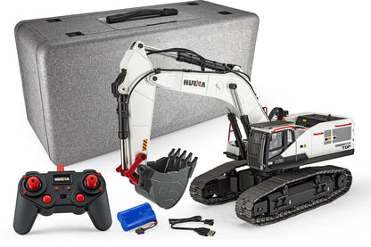 Huina RC 1594-W RC Excavator Electric Tracked 1/14 Scale RTR - White