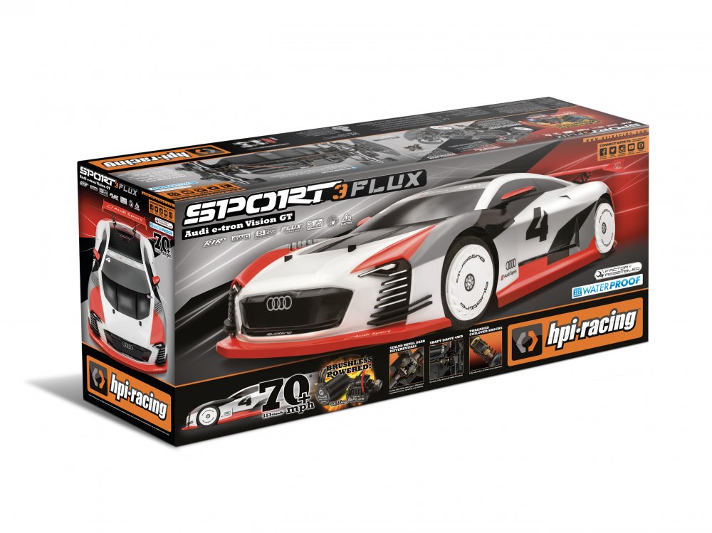 HPI RS4 Sport 3 Flux AUDI E-TRON VISION GT Touring Car RTR *IN STOCK*
