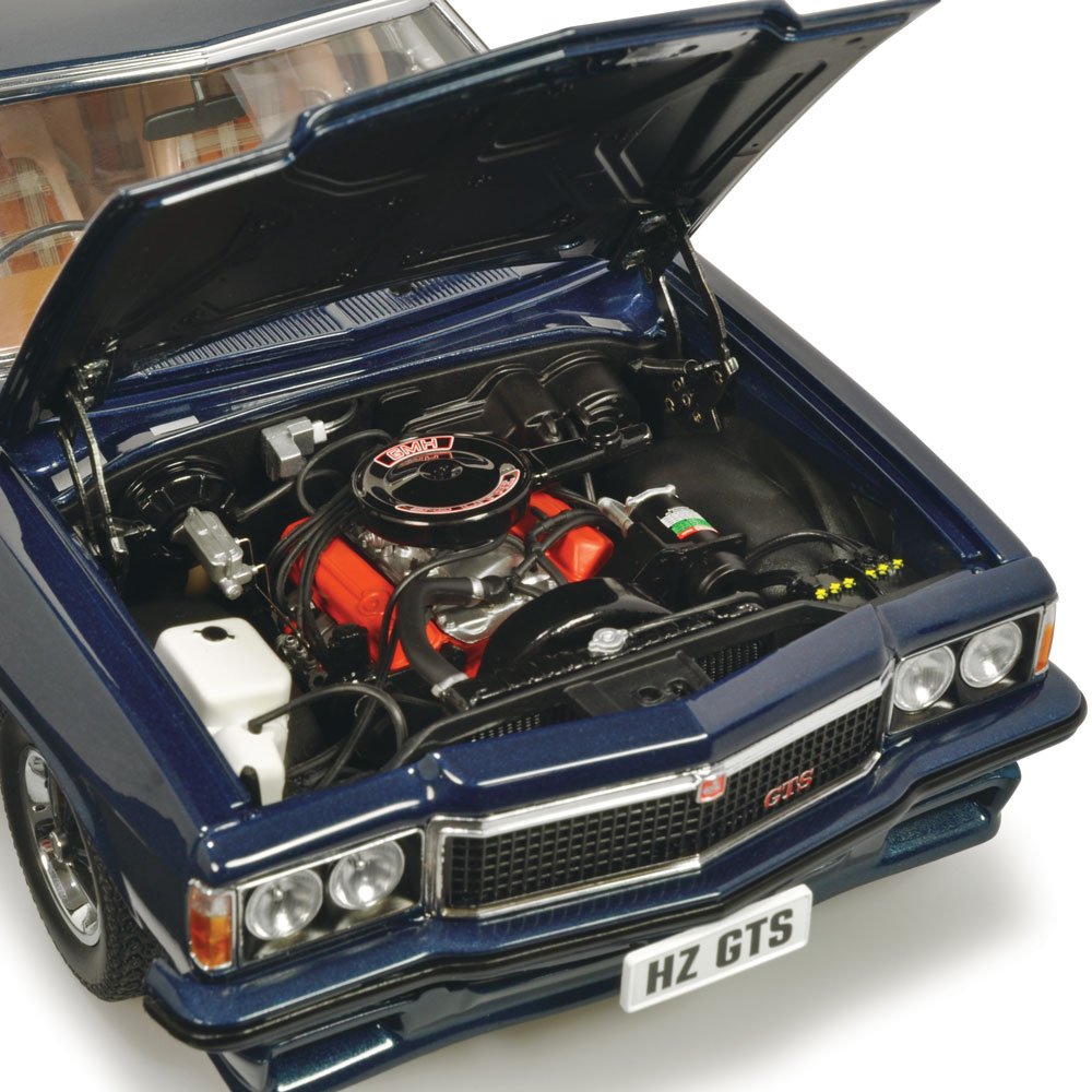 Classic Carlectables 1:18 Holden HZ GTS Sedan Nocturne Blue Metallic (308ci Engine)