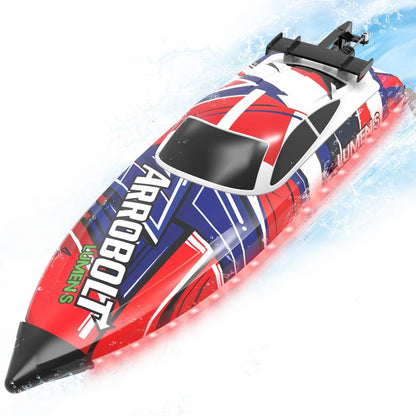 VOLANTEX RC Arrobolt Lumen S Brushless 35+MPH RC Boat with 7-Color LED RED RTR