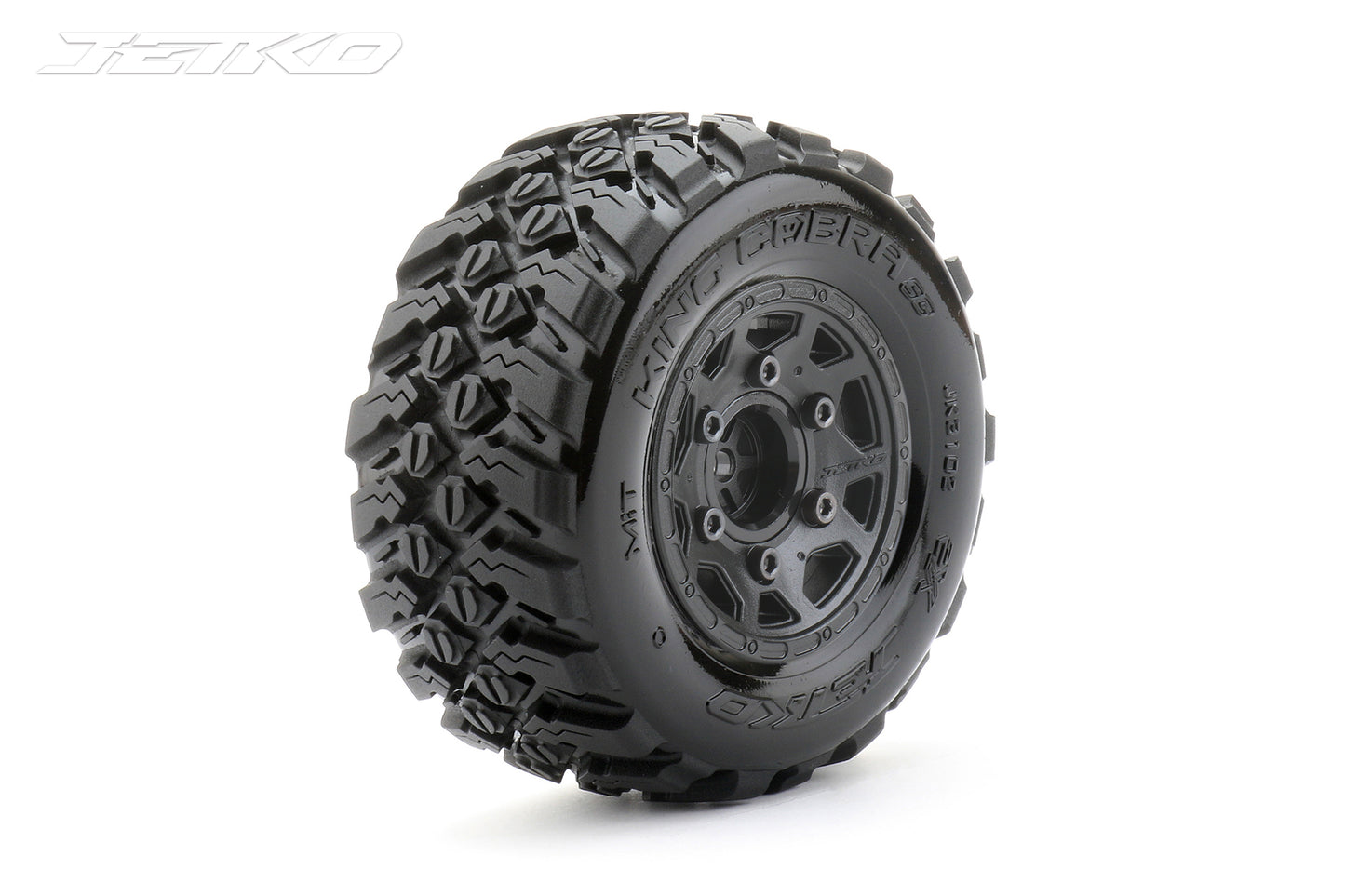 JETKO 1/10 SC EX-KING COBRA TYRES TRAXXAS SLASH (CLAW RIM/BLACK/MEDIUM SOFT/12MM) (2PCS)
