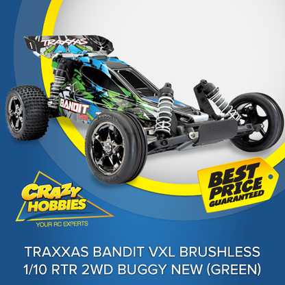 Traxxas Bandit VXL Brushless 1/10 RTR 2WD Buggy NEW (Purple) Or (Green) *SOLD OUT*
