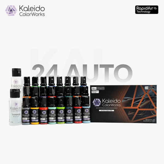 Gaahleri 24 Colour Auto Set Air Brush Paint