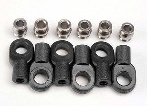 Traxxas Rod Ends, short (6)/ hollow balls (6)