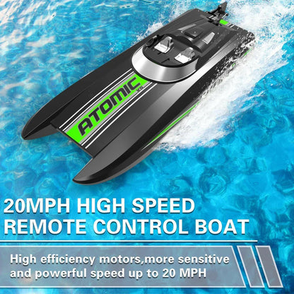 Volantex RC Atomic XS High Speed RC Boat with 2 Batteries BLACK (20+MPH)