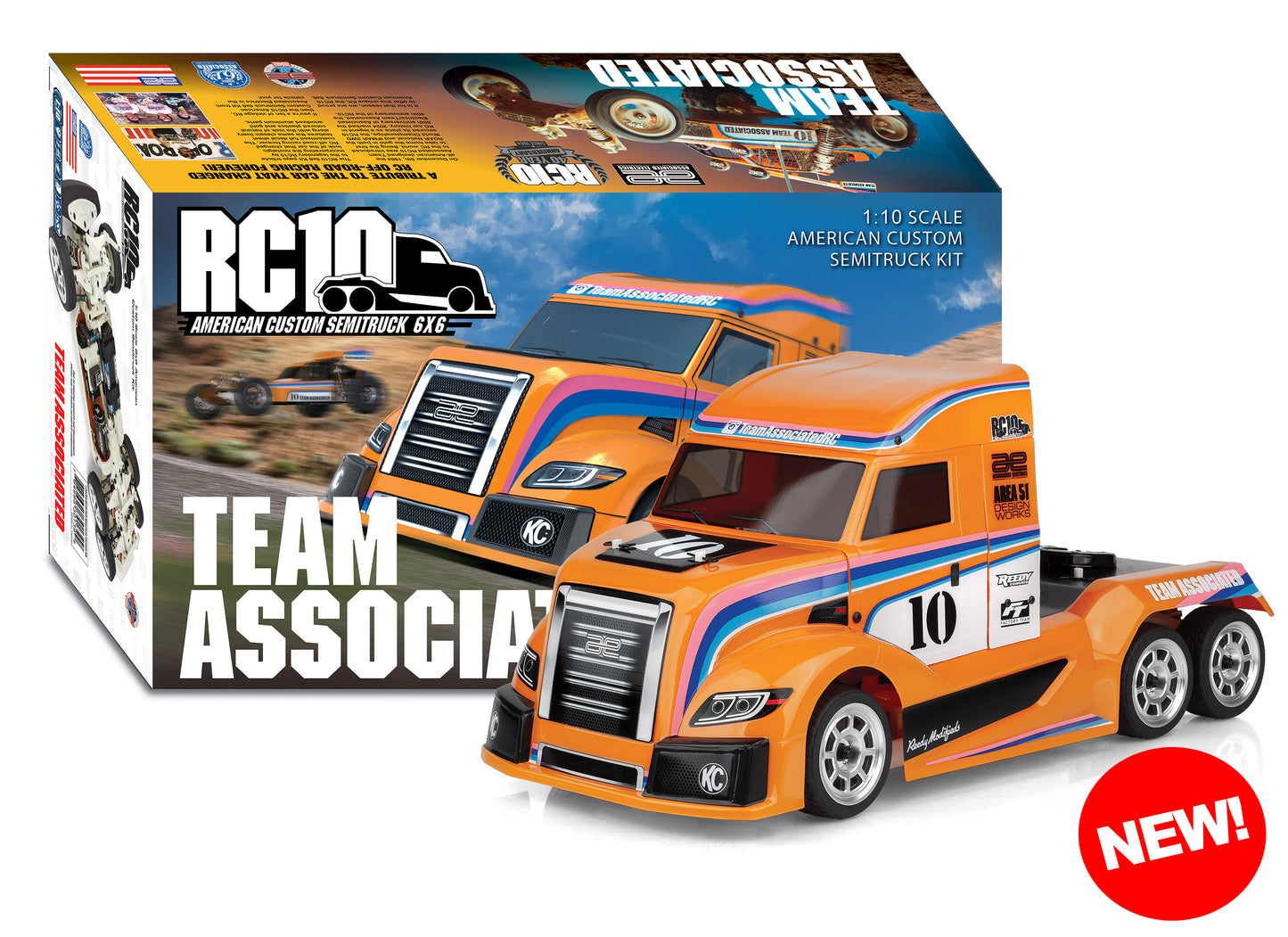 Team Associated RC10 6x6 Semi-Truck Kit (Limited Edition) *IN STOCK*