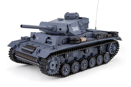 Heng Long German Panzer III Type L RC Tank Electric Tracked 1/16 Scale RTR