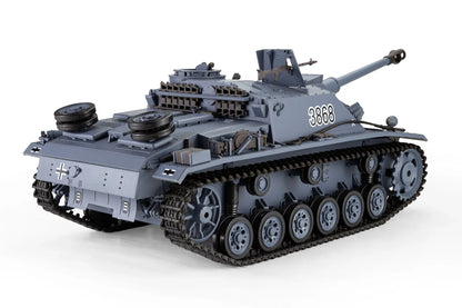 Heng Long German StuG III Ausf. "Sturmgeschütz" (F8 Type) RC Tank Electric Tracked 1/16 Scale RTR
