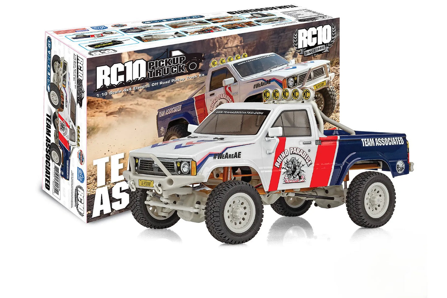Team Associated RC10 4X4 Pickup Truck RC Rock Crawler Electric 4WD 1/12  Kit