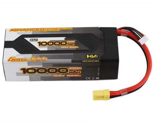 Gens Ace 4S Advanced 10000mAh 14.8V 100C Hardcase Lipo Battery (EC5)