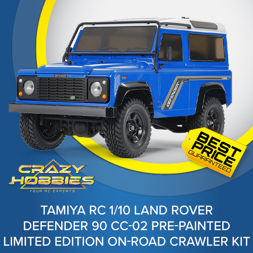 *CLEARANCE SALE* Tamiya RC Land Rover Defender 90 CC-02 Pre-Painted Crawler Kit
