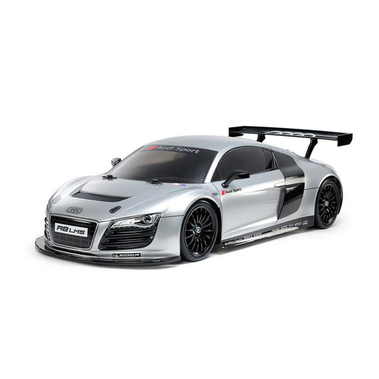 TAMIYA AUDI R8 LMS 2008 - SILVER PAINTED BODY (TT-02) RC KIT