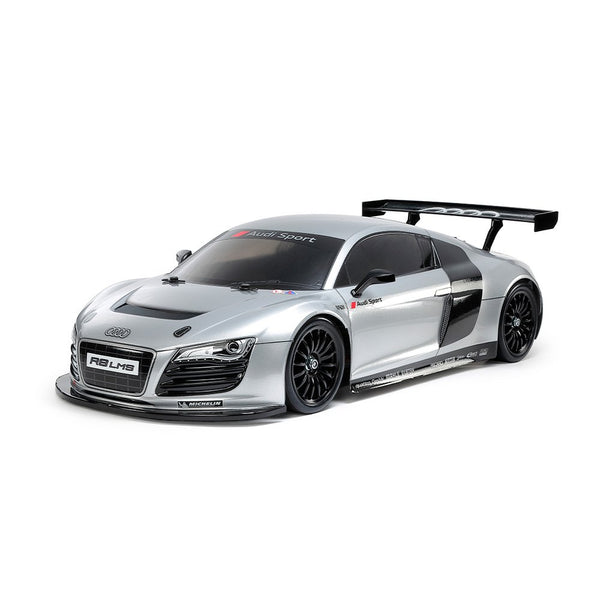 TAMIYA AUDI R8 LMS 2008 - SILVER PAINTED BODY (TT-02) RC KIT