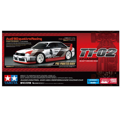 TAMIYA AUDI 90 QUATTRO RACING - PAINTED BODY (TT-02)